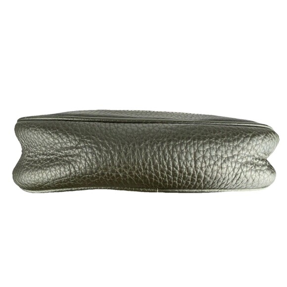 VTG Dooney & Bourke DB Monogram Small Shoulder Bag Brown Leather Crescent Hobo - Picture 11 of 16